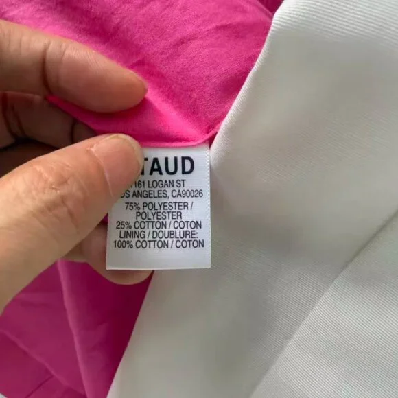 NWT STAUD Portrait Maxi Dress Gown Sz6 Lollipop Pink Cocktail Wedding Party - Picture 8 of 9